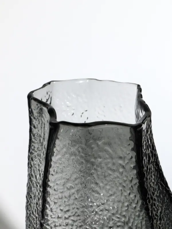 Ваза стекло настольная "Дженис" 30х15х9,5 см, серый