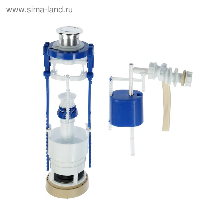 Арматура для смывных бачков Арматура для смывных бачков "РБМ" АС-16.1М, с боковым плоским донным клапаном, хром