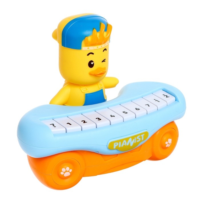 Музыкальное пианино &laquo;Утёнок&raquo;, 10 клавиш, работает от батареек