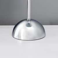 Настольная лампа с абажуром RISALUX &laquo;Купер&raquo; модерн, Е27, 3 Вт, хром, 25&times;25&times;53 см