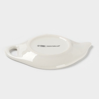 Подставка под чайный пакетик Доляна "Цветы" цвет белый  12х9х1,5 см