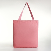 Шопер на молнии, из текстиля, цвет розовый