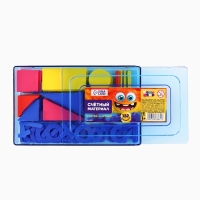 Касса цифр и счетных материалов, 132 элемента. Цвет МИКС   "Монстрик"