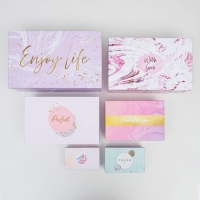 Набор коробок 15 в 1, упаковка подарочная, &laquo;Текстурный&raquo;, 12 х 6.5 х 4 см - 46.5 х 30 х 17.5 см