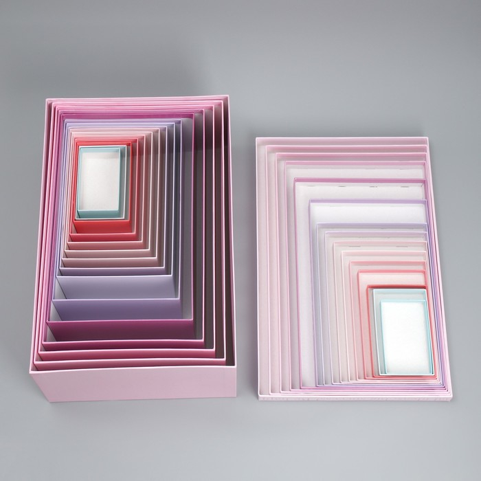 Набор коробок 15 в 1, упаковка подарочная, &laquo;Нежность&raquo;, 12 х 6.8 х 4 см - 46.6 х 30.2 х 17.5 см