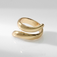 Кольцо металл «Тренд» завиток, цвет золото, размер 16 Кольцо металл «Тренд» завиток, цвет золото, размер 16