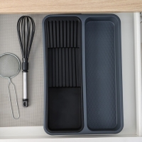 Лоток для столовых приборов и ножей, 40&times;26&times;5,1см, 2 отделения