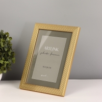 Фоторамка пластик "Lucy" 15х20 см, золото