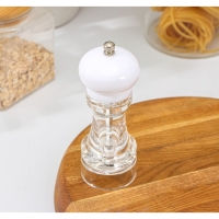 Мельница для специй Доляна &laquo;Скина&raquo;, керамический механизм, 16&times;6 см, цвет белый