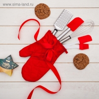 Тёрка для сыра Доляна &laquo;Помощник&raquo;, 24 см, с ручкой, серебристая, чёрная