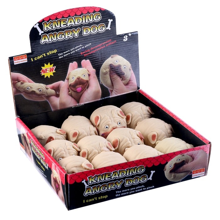 Мялка &laquo;Собачка&raquo; с пастой, цвета МИКС