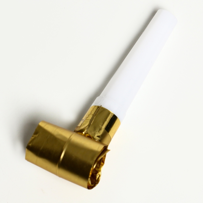 Карнавальный язычок &laquo;Праздник&raquo;, набор 6 шт., цвет золотой