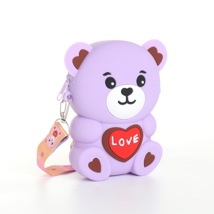 Сумка детская для девочки на молнии «Выбражулька», цвет сиреневый Сумка детская для девочки на молнии «Выбражулька», цвет сиреневый