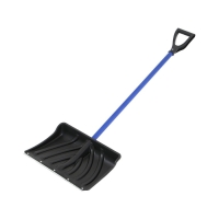 Лопата пластиковая, ковш 440 &times; 315 мм, с металлической планкой, черенок, &laquo;Крепыш&raquo;