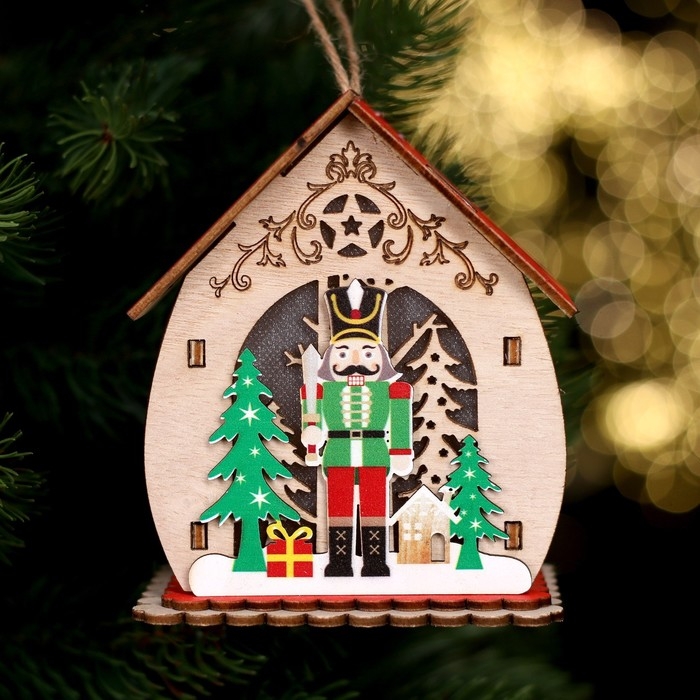 Новогодний декор с подсветкой &laquo;Щелкунчик&raquo; 9 &times; 7 &times; 11 см