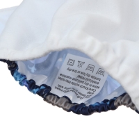 Многоразовый подгузник &laquo;Киты&raquo;, 3-15 кг, цвет синий, Крошка Я