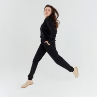 Костюм женский (свитшот, брюки) MINAKU: Casual Collection цвет чёрный, размер 50 Костюм женский (свитшот, брюки) MINAKU: Casual Collection цвет чёрный, размер 50