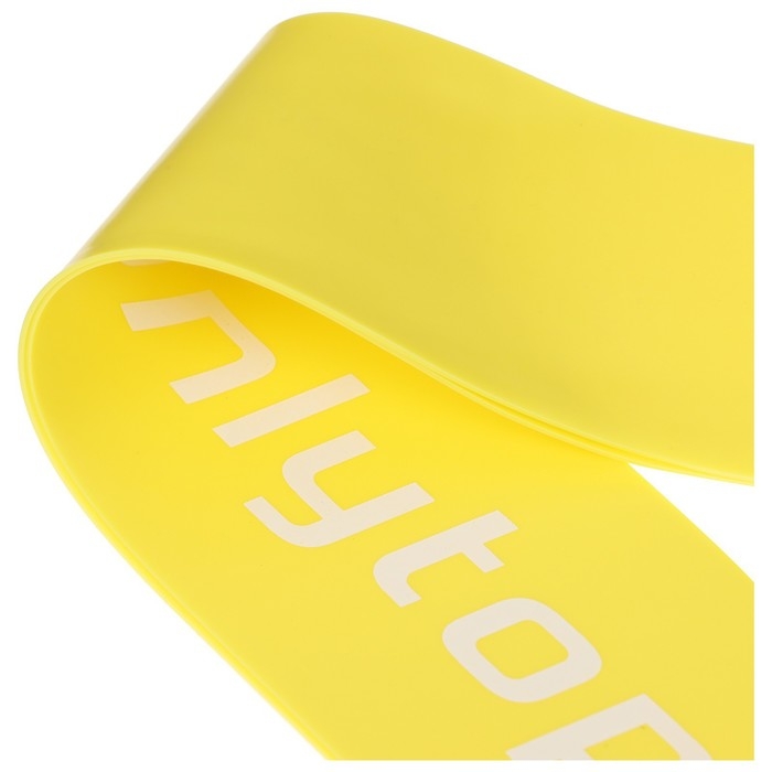 Фитнес-резинка ONLYTOP, 30х5х0,07 см, нагрузка 5 кг, цвет жёлтый