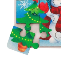 Деревянный пазл «Новый год! Снеговичок» Деревянный пазл «Новый год! Снеговичок»