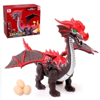 Динозавр «Дракон», световые и звуковые эффекты, работает от батареек Динозавр «Дракон», световые и звуковые эффекты, работает от батареек