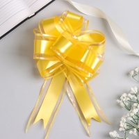 Бант-шар №5 "Перламутровая полоска", цвет жёлтый Бант-шар №5 "Перламутровая полоска", цвет жёлтый