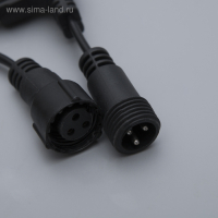 Гирлянда &laquo;Занавес&raquo; 2 &times; 1.5 м, IP44, УМС, тёмная нить, 360 SMD-LED, свечение белое, 220 В