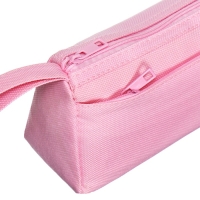 Пенал школьный на молнии Calligrata "Классика", 2 отделения, розовый