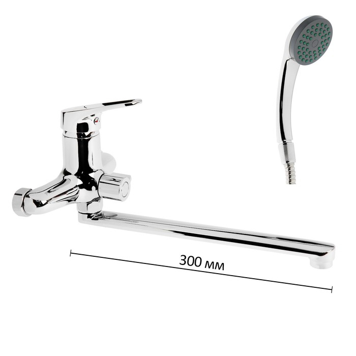 Смеситель для ванны Accoona А87150, однорычажный, хром Смеситель для ванны Accoona А87150, однорычажный, хром