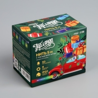 Гирлянда &laquo;Нить&raquo; 5 м с насадками &laquo;Игла&raquo;, IP20, прозрачная нить, 50 LED, свечение мульти, 8 режимов, 220 В