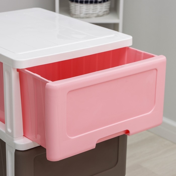 Комод 4-х секционный &laquo;Радуга&raquo;, разноцветный