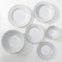 Сервиз столовый фарфоровый &laquo;Классик&raquo;, 37 предметов, 4 вида тарелок