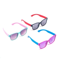 Очки солнцезащитные детские OneSun, uv 350, линза 4.5 х 5 см, ширина 13 см, дужка 13.5 см, микс Очки солнцезащитные детские OneSun, uv 350, линза 4.5 х 5 см, ширина 13 см, дужка 13.5 см, микс