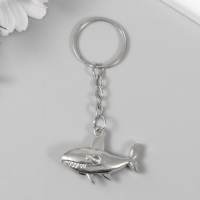 Брелок металл "Акула" плавники двигаются 4х3 см Брелок металл "Акула" плавники двигаются 4х3 см