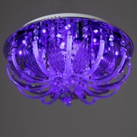 Люстра "Эмилия" 7х40Вт Е27 с пультом, цвет хром 41х41х19 см Люстра "Эмилия" 7х40Вт Е27 с пультом, цвет хром 41х41х19 см