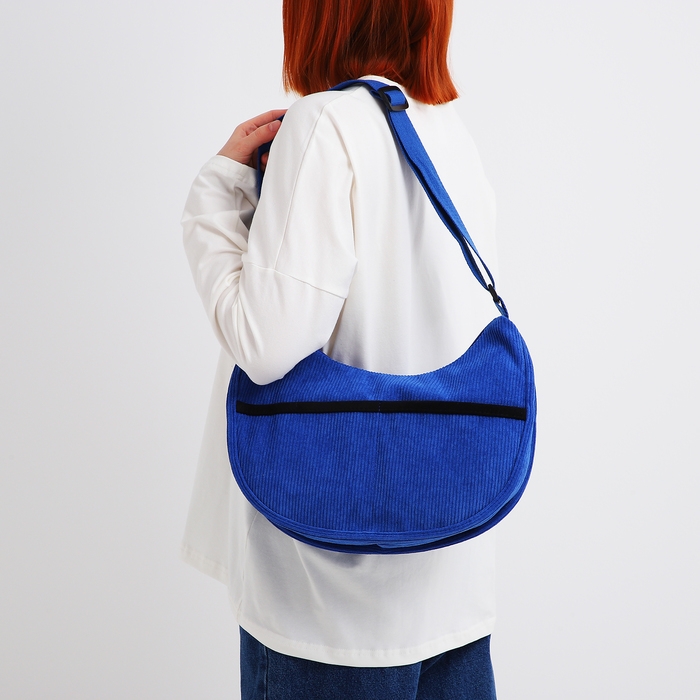 Сумка молодёжная на молнии, цвет синий Сумка молодёжная на молнии, цвет синий