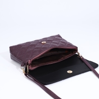 Сумка-клатч на магните, длинный ремень, цвет фиолетовый Сумка-клатч на магните, длинный ремень, цвет фиолетовый