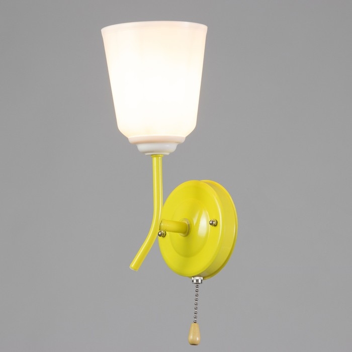 Бра Бра "Онлайн" (цил.) 1х15Вт Е27 МОДЕЛЬ:BR 02078 желтый 10,5х15х27см