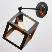 Бра "Куб" 1хE27 40Вт черный 22х28х30 см Бра "Куб" 1хE27 40Вт черный 22х28х30 см