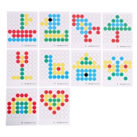 Магнитный планшет для рисования &laquo;Ракета&raquo;, мозаика, 10 карточек