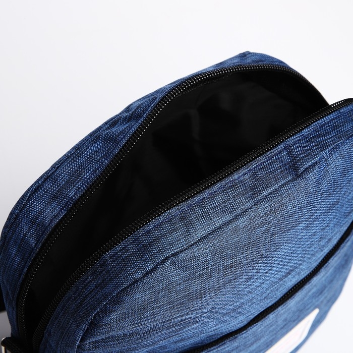 Рюкзак школьный на молнии, с USB, 4 наружных кармана, сумка, пенал, цвет синий Рюкзак школьный на молнии, с USB, 4 наружных кармана, сумка, пенал, цвет синий