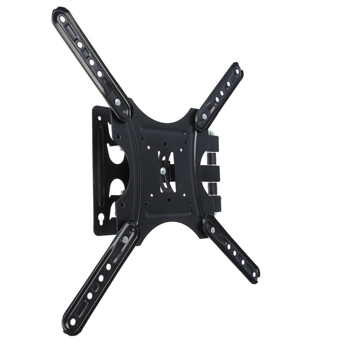 Кронштейн Luazon KrON-58, для ТВ, наклонно-поворотный, 14-55 Кронштейн Luazon KrON-58, для ТВ, наклонно-поворотный, 14-55", 40-380 мм от стены, чёрный