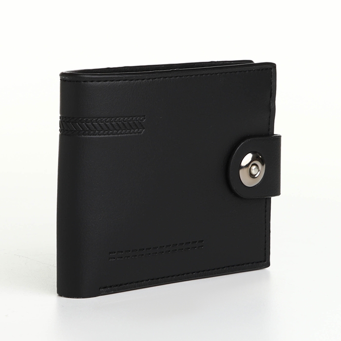 Портмоне мужское на магните, отдел для карт, монет, цвет чёрный Портмоне мужское на магните, отдел для карт, монет, цвет чёрный