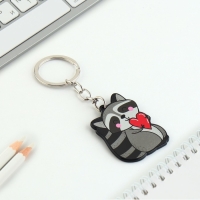 Брелок для ключей акриловый «Енот», 3,5 х 10 см Брелок для ключей акриловый «Енот», 3,5 х 10 см