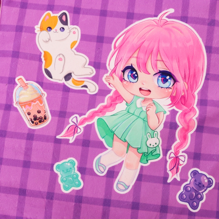 Сумка детская «Аниме», 35 × 30 см, цвет фиолетовый Сумка детская «Аниме», 35 × 30 см, цвет фиолетовый