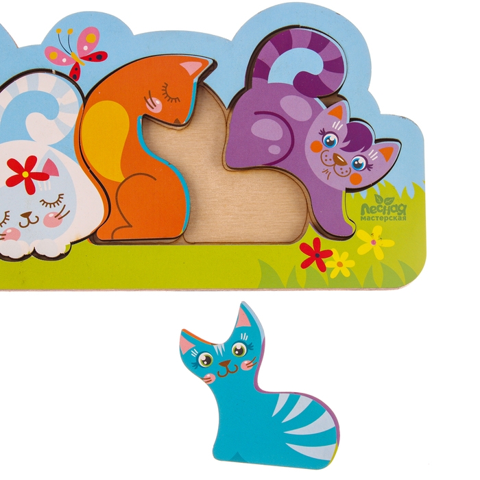Головоломка &laquo;Котики&raquo;, 25х10 см
