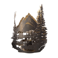 Светильник "Вечерний пейзаж" LED 3хААА черный 10,5х18,5х25см Светильник "Вечерний пейзаж" LED 3хААА черный 10,5х18,5х25см