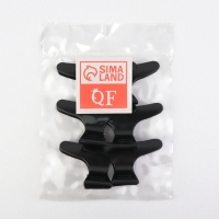 Зажимы для волос, набор - 6 шт, 8 × 4,5 × 3,4 см, цвет чёрный Зажимы для волос, набор - 6 шт, 8 × 4,5 × 3,4 см, цвет чёрный