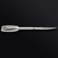 Ножницы маникюрные &laquo;Premium&raquo;, загнутые, широкие, 9 см, на блистере, цвет серебристый