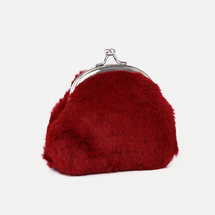 Кошелёк женский на фермуаре, цвет бордовый Кошелёк женский на фермуаре, цвет бордовый