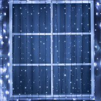 Гирлянда «Занавес» 2 × 6 м, IP44, УМС, тёмная нить, 1440 LED, свечение белое, мерцание, 220 В Гирлянда «Занавес» 2 × 6 м, IP44, УМС, тёмная нить, 1440 LED, свечение белое, мерцание, 220 В